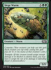 【Foil】《包囲ワーム/Siege Wurm》[M15] 緑C