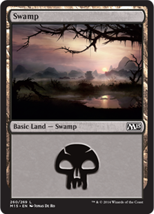 【Foil】(260)《沼/Swamp》[M15] 土地