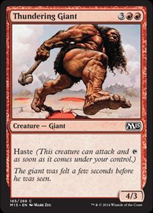 《轟きの巨人/Thundering Giant》[M15] 赤C