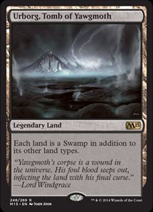 【Foil】《ヨーグモスの墳墓、アーボーグ/Urborg, Tomb of Yawgmoth》[M15] 土地R