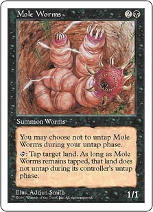 《穴掘り蟲/Mole Worms》[5ED] 黒U