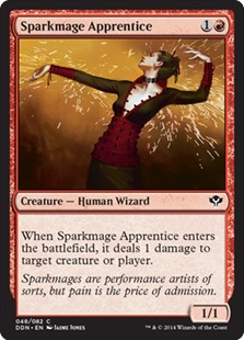 《火花魔道士の弟子/Sparkmage Apprentice》[SvC/DDN] 赤C