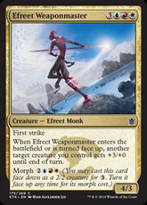 【Foil】《イフリートの武器熟練者/Efreet Weaponmaster》[KTK] 金C