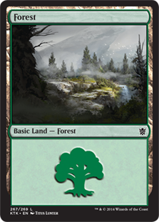 【Foil】(267)《森/Forest》[KTK] 土地