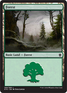 【Foil】(268)《森/Forest》[KTK] 土地