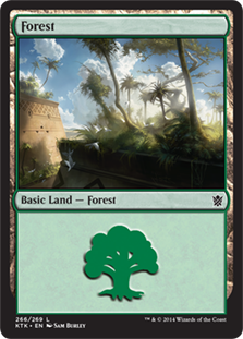 【Foil】(266)《森/Forest》[KTK] 土地