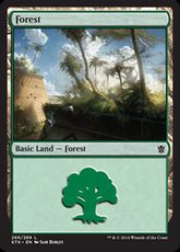 【Foil】(266)《森/Forest》[KTK] 土地