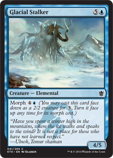 《氷河の忍び寄り/Glacial Stalker》[KTK] 青C