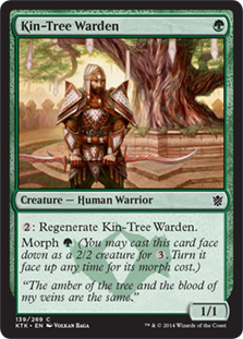 《族樹の管理人/Kin-Tree Warden》[KTK] 緑C