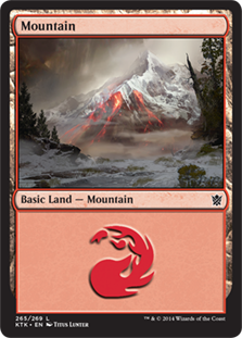 【Foil】(265)《山/Mountain》[KTK] 土地