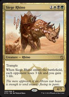 《包囲サイ/Siege Rhino》[KTK] 金R