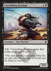 【Foil】《不撓のクルーマ/Unyielding Krumar》[KTK] 黒C