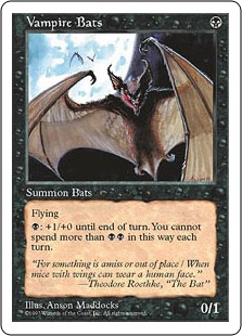 《吸血コウモリ/Vampire Bats》[5ED] 黒C