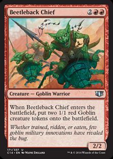《甲虫背の酋長/Beetleback Chief》[C14] 赤U