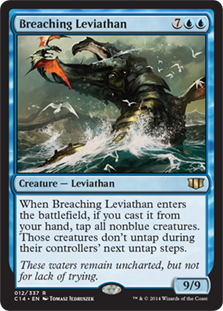 《水跳ねのリバイアサン/Breaching Leviathan》[C14] 青R