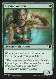 《本質の管理人/Essence Warden》[C14] 緑C