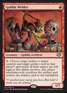 《ゴブリンの溶接工/Goblin Welder》[C14] 赤R