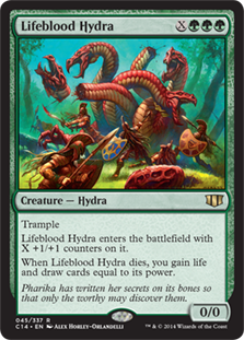 《生命線のハイドラ/Lifeblood Hydra》[C14] 緑R