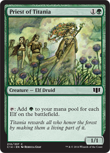 ティタニアの僧侶/Priest of Titania》[C14] 緑C | 日本最大級 MTG通販