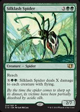 《絹鎖の蜘蛛/Silklash Spider》[C14] 緑R