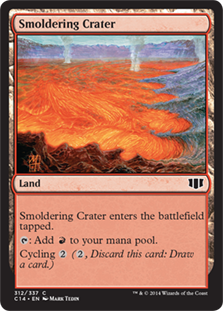 《薄煙の火口/Smoldering Crater》[C14] 土地C