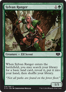 《森のレインジャー/Sylvan Ranger》[C14] 緑C