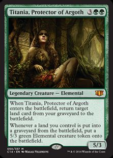 《アルゴスの庇護者、ティタニア/Titania, Protector of Argoth》[C14] 緑R