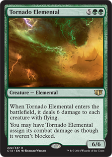 《大竜巻の精霊/Tornado Elemental》[C14] 緑R