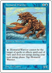 《ホマリッドの戦士/Homarid Warrior》[5ED] 青C