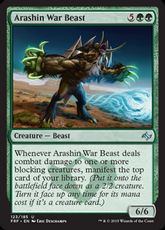 【Foil】《アラシンの軍獣/Arashin War Beast》[FRF] 緑U