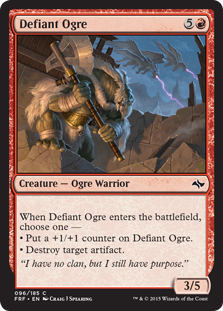 《反抗するオーガ/Defiant Ogre》[FRF] 赤C