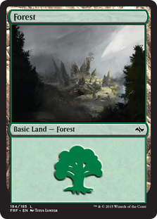 【Foil】(184)《森/Forest》[FRF] 土地