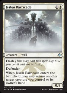 《ジェスカイのバリケード/Jeskai Barricade》[FRF] 白U
