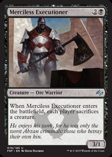 《無慈悲な処刑人/Merciless Executioner》[FRF] 黒U