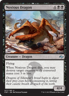 《有毒ドラゴン/Noxious Dragon》[FRF] 黒U