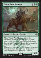 【Foil】《ティムールの戦巫師/Temur War Shaman》[FRF] 緑R