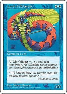 《アトランティスの王/Lord of Atlantis》[5ED] 青R