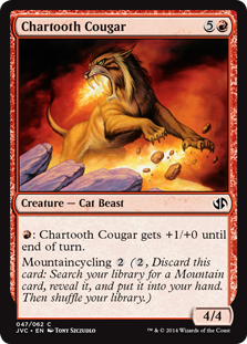 《黒焦げ牙のクーガー/Chartooth Cougar》[DD3・JvC] 赤C