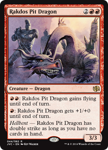 《ラクドスの地獄ドラゴン/Rakdos Pit Dragon》[DD3・JvC] 赤R