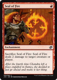 《炎の印章/Seal of Fire》[DD3・JvC] 赤C