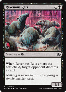 《貪欲なるネズミ/Ravenous Rats》[DD3・GvL] 黒C