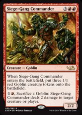 【Foil】《包囲攻撃の司令官/Siege-Gang Commander》[DD3・EvG] 赤R