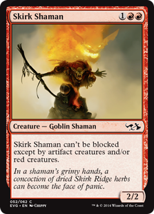 《スカークのシャーマン/Skirk Shaman》[DD3・EvG] 赤C