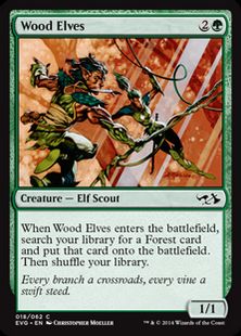 《ウッド・エルフ/Wood Elves》[DD3・EvG] 緑C