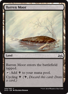 《やせた原野/Barren Moor》[DD3・DvD] 土地C
