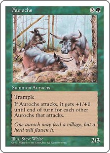 《オーロクス/Aurochs》[5ED] 緑C