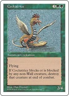《コカトリス/Cockatrice》[5ED] 緑R