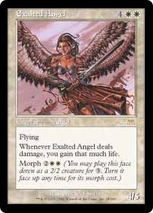 賛美されし天使 Exalted Angel Ons 白r 日本最大級 Mtg通販サイト 晴れる屋