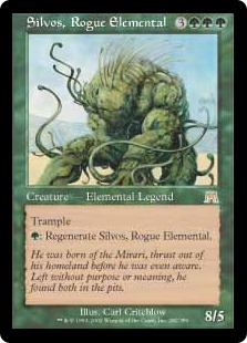 【Foil】《悪辣な精霊シルヴォス/Silvos, Rogue Elemental》[ONS] 緑R