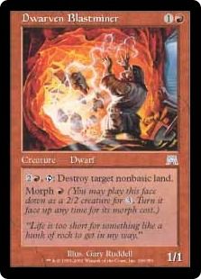 《ドワーフの爆風掘り/Dwarven Blastminer》[ONS] 赤U